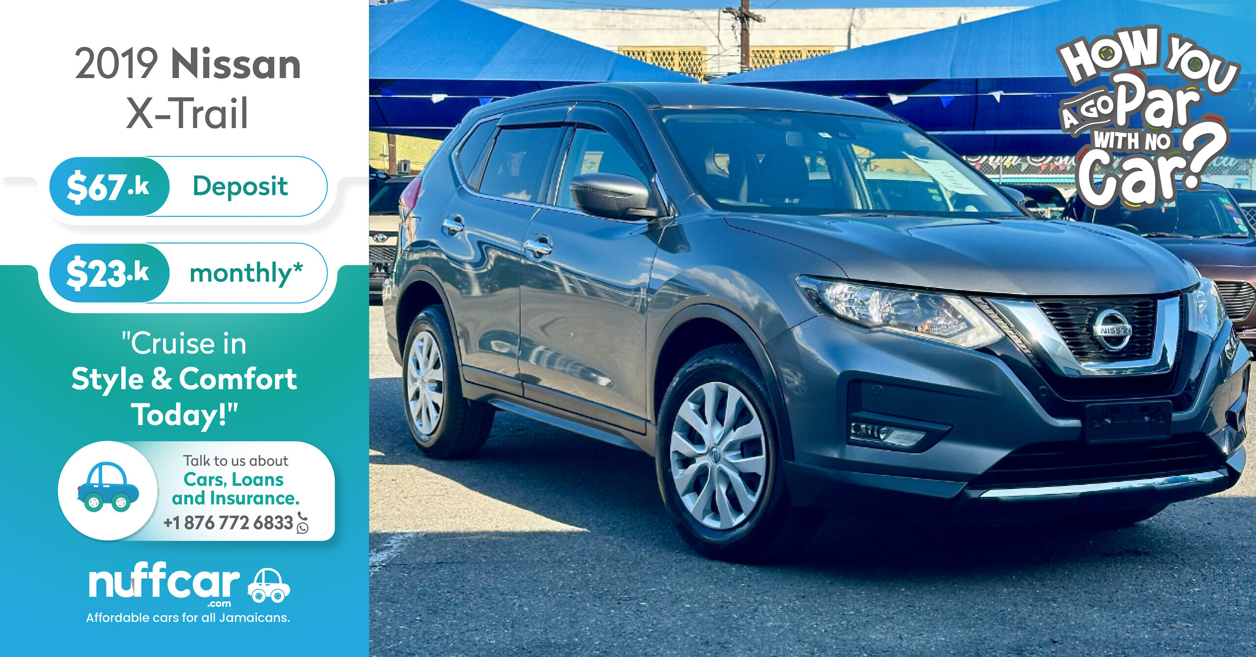 2019 Nissan X-Trail – Get a Fast n Easy Low Deposit Loan