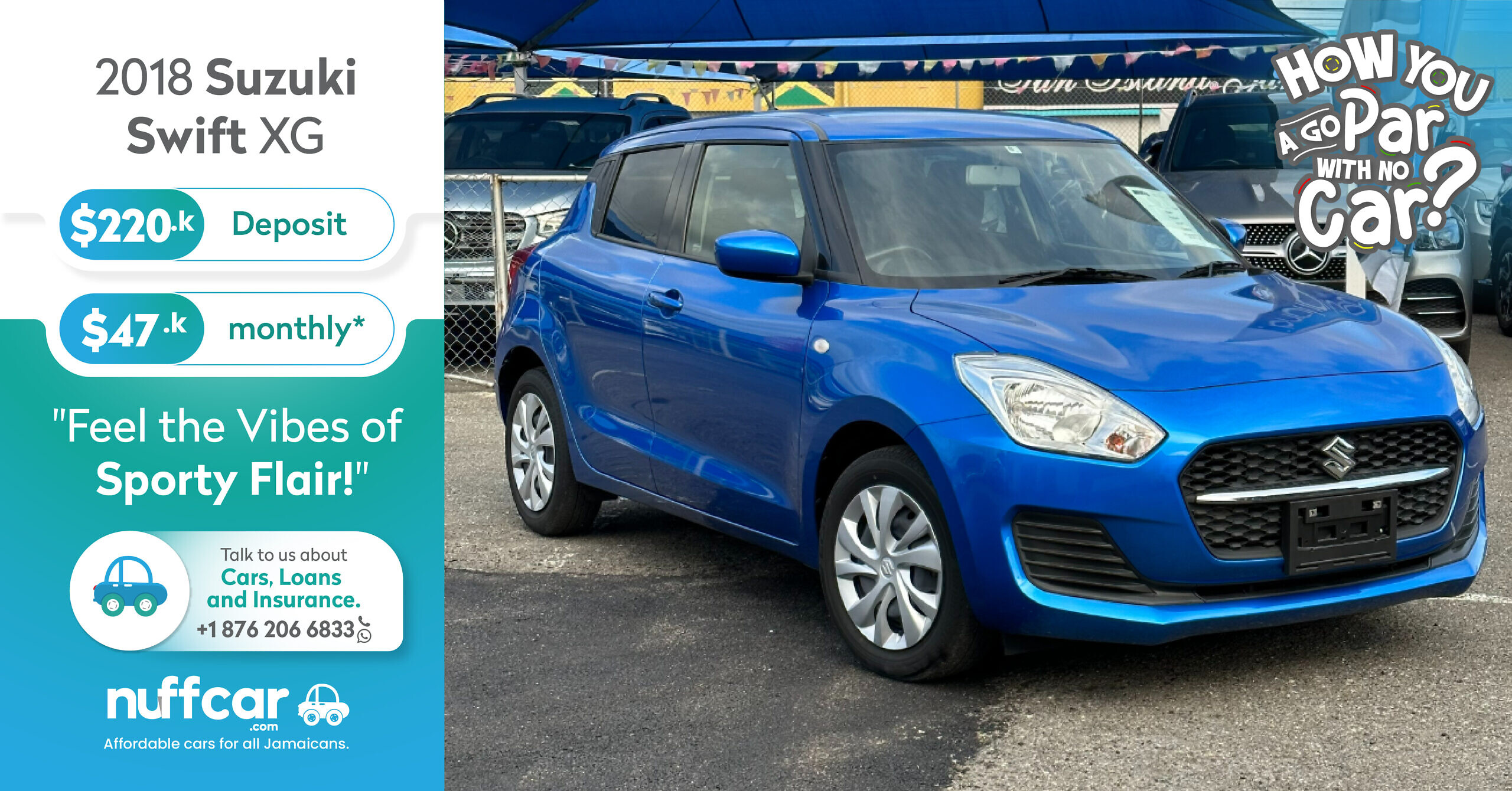 2018 Suzuki Swift XG – Get a Fast n Easy Low Deposit Car Loan