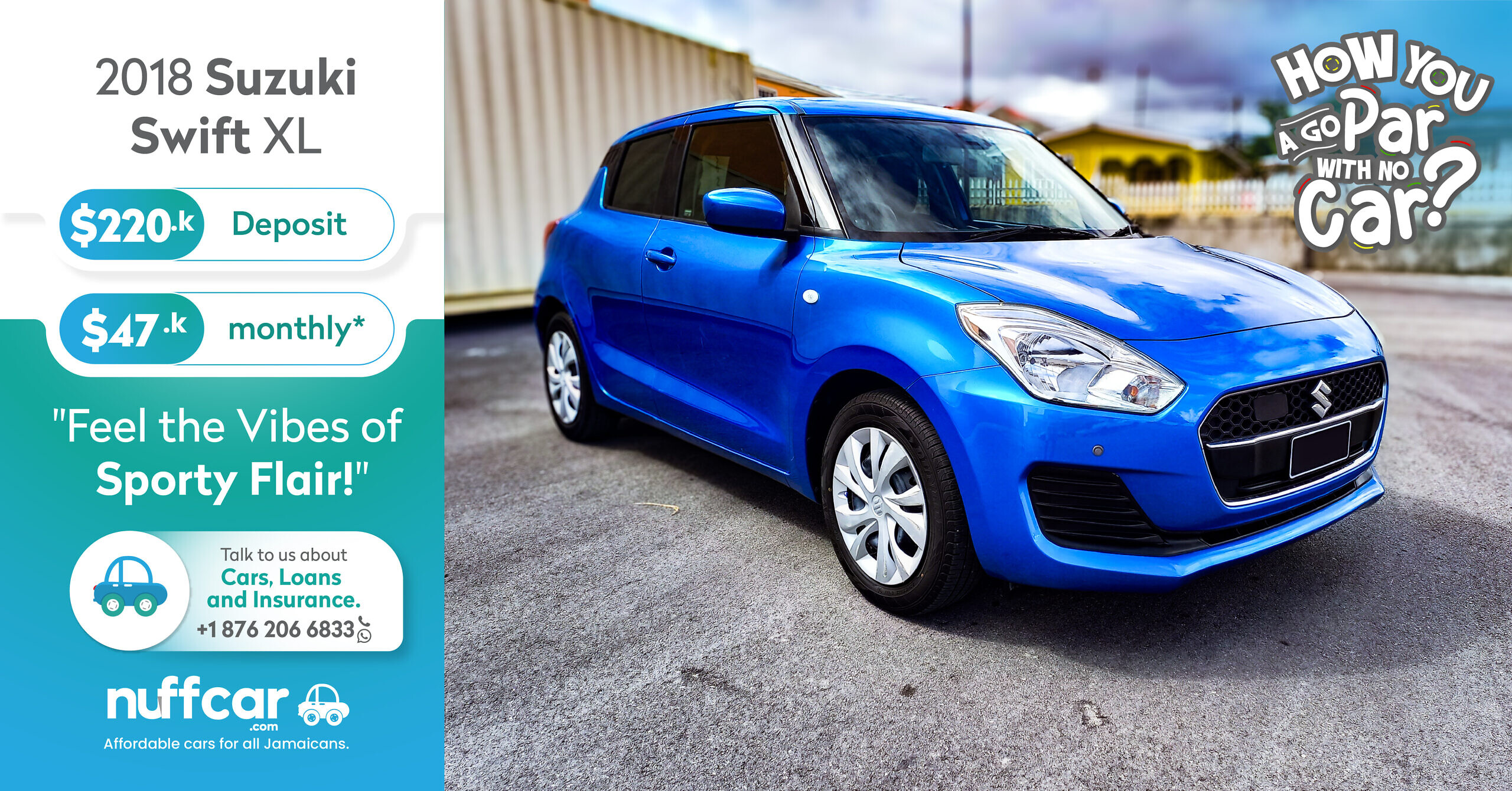 2018 Suzuki Swift XL – Get a Fast n Easy Low Deposit Car Loan