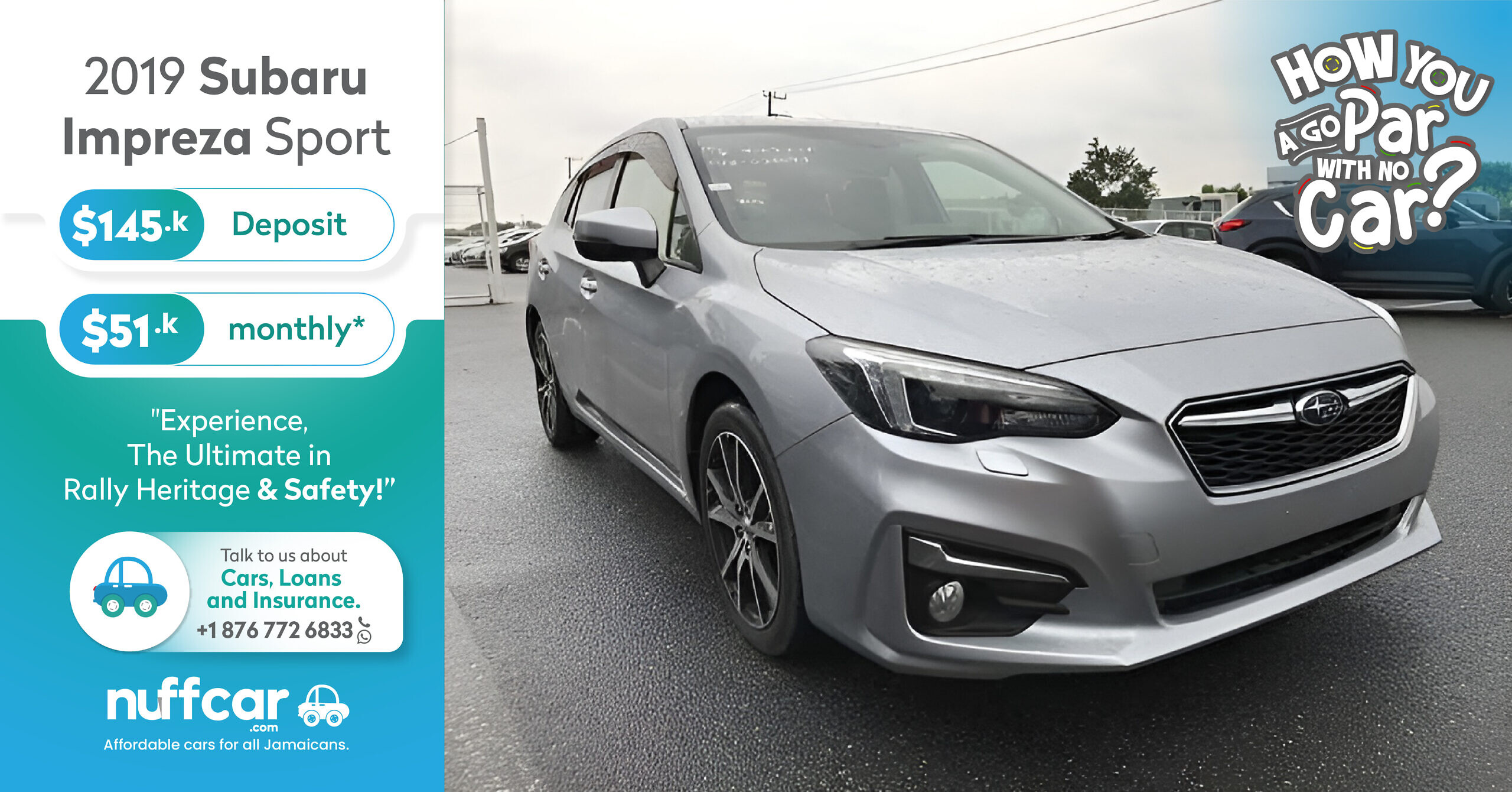 2019 Subaru Impreza Sport – Get a Fast n Easy Low Deposit Loan