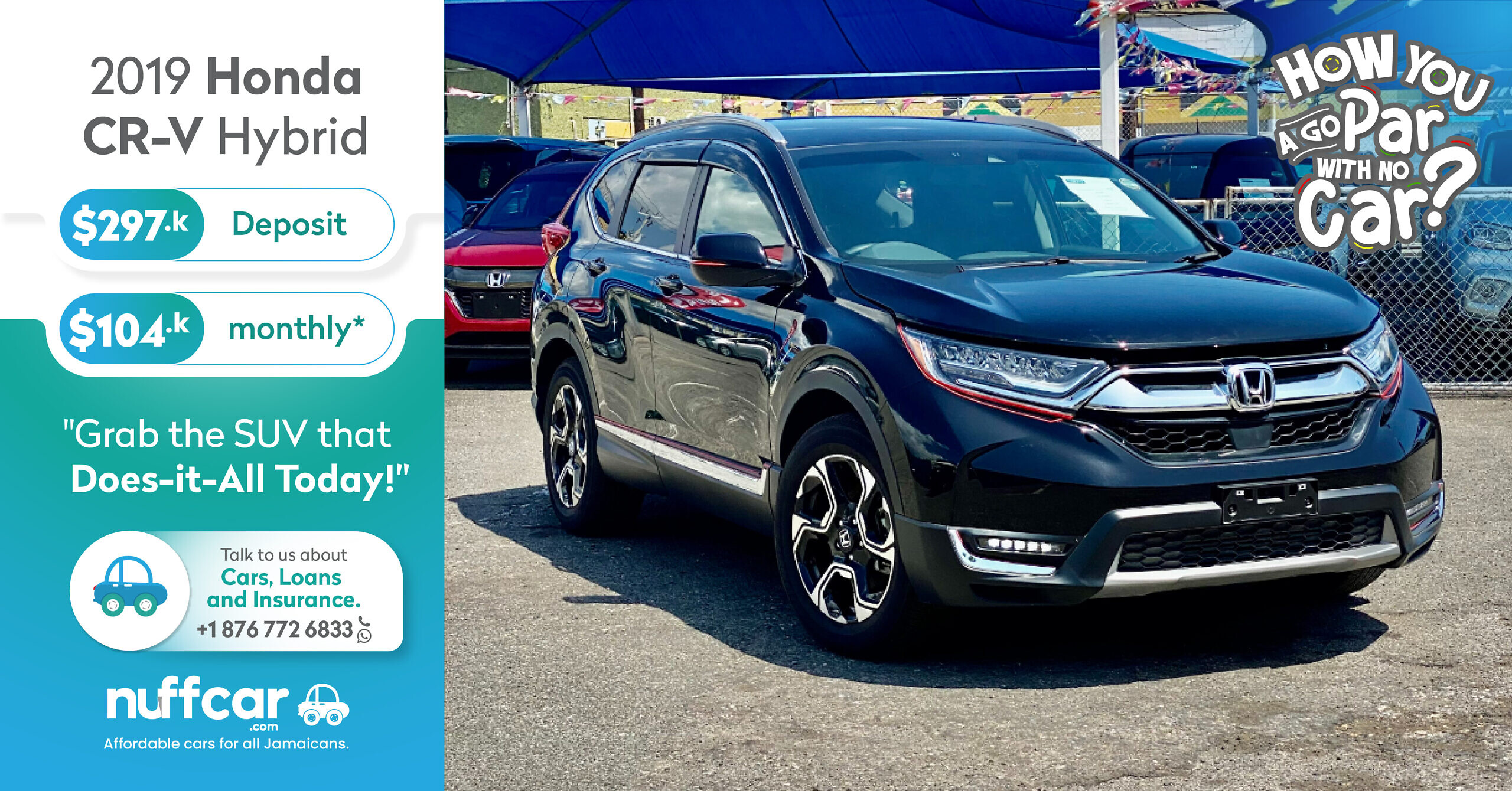 2019 Honda CR-V Hybrid – Get a Fast n Easy Low Deposit Loan