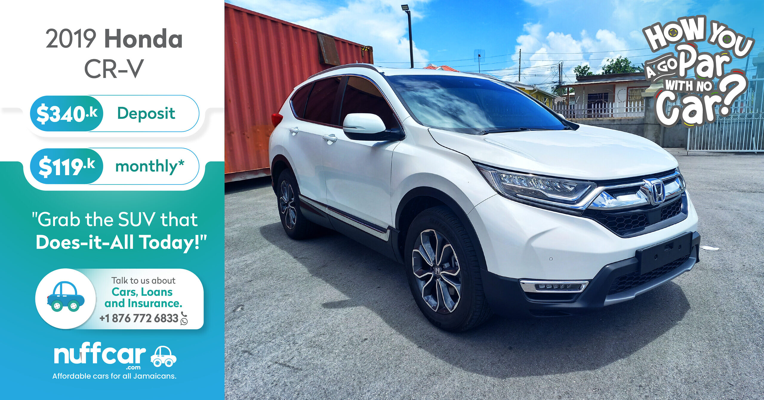 2019 Honda CR-V – Get a Fast n Easy Low Deposit Loan